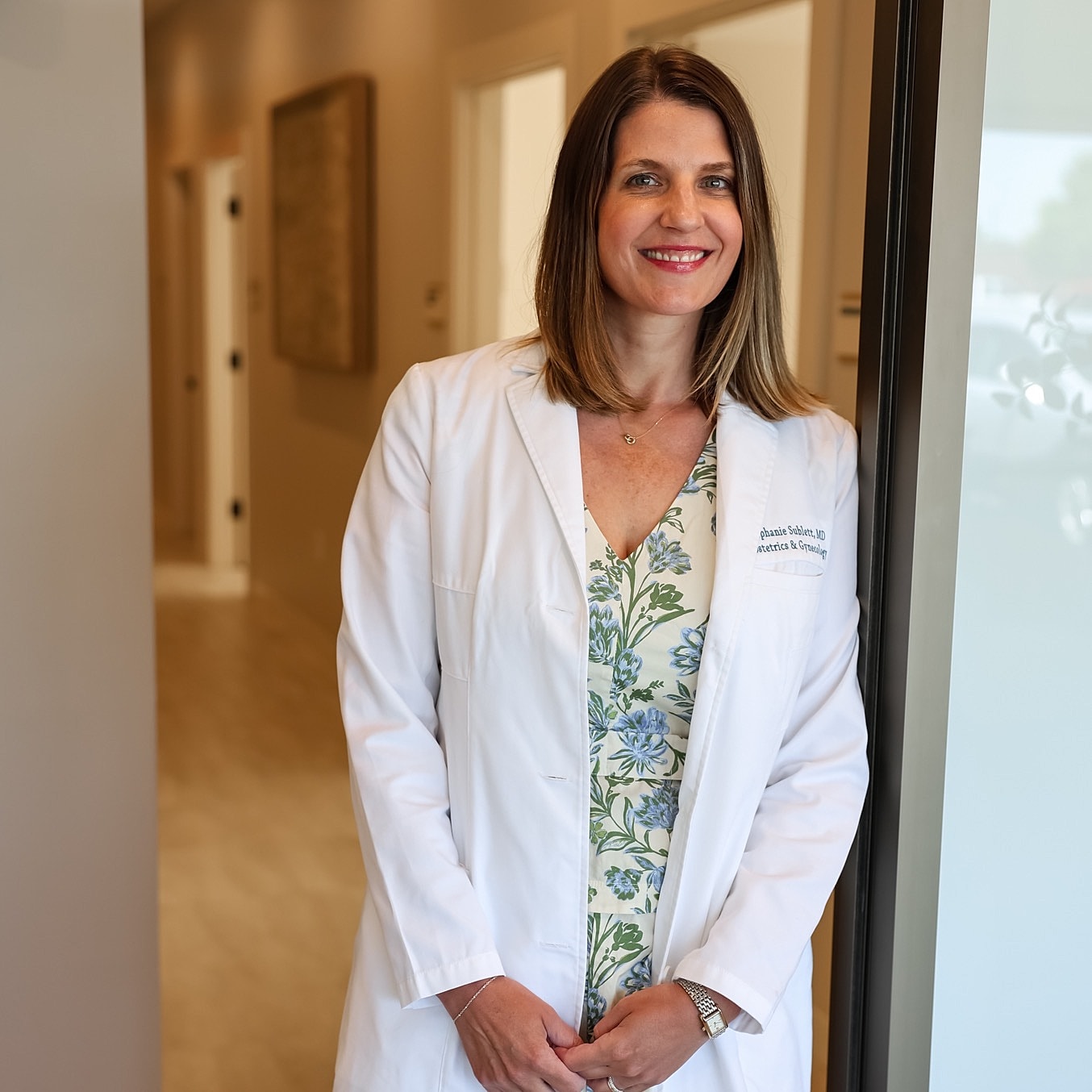Medical professional in a clinic setting.